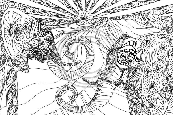 Раскраски сложные