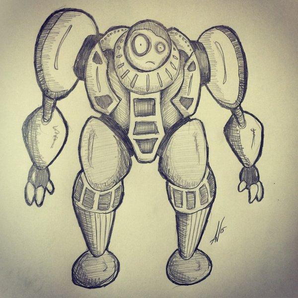 Боевые роботы карандашом