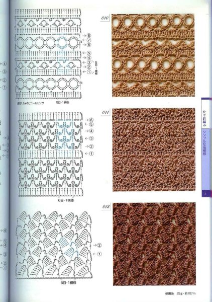 Мелкий Ажур крючком схемы