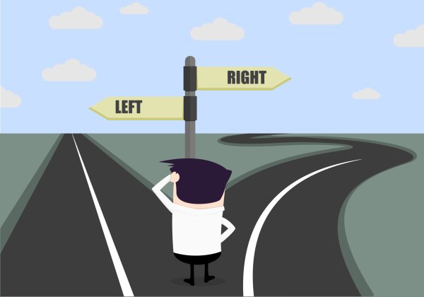 Трудный выбор иллюстрация