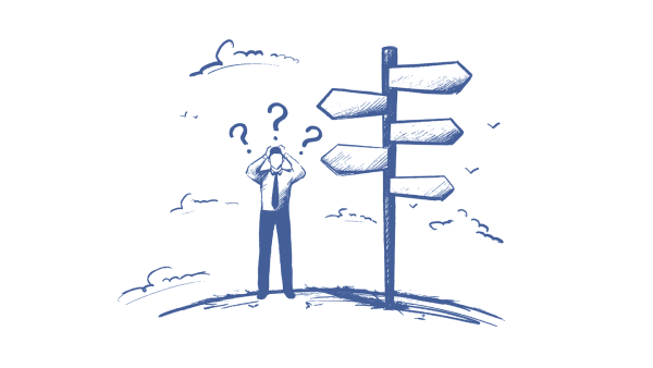 Выбор пути иллюстрация