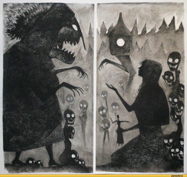 Мрачные иллюстрации к сказкам