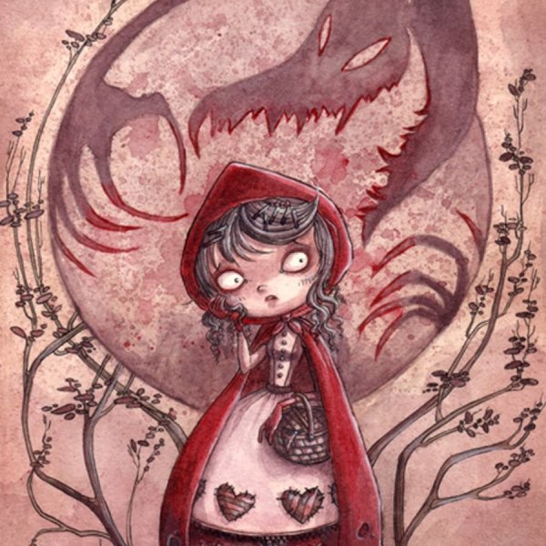 Красная шапочка в стиле Тима Бертона