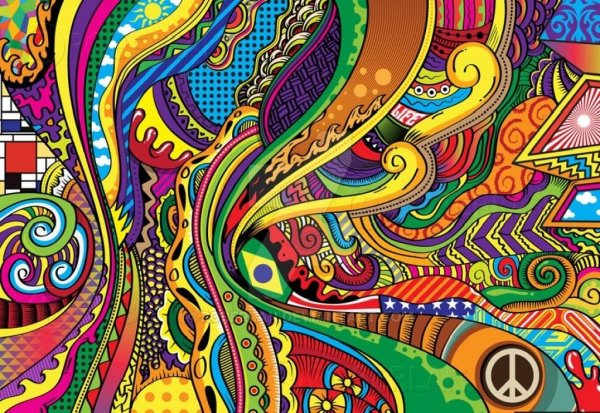 Разноцветные узоры