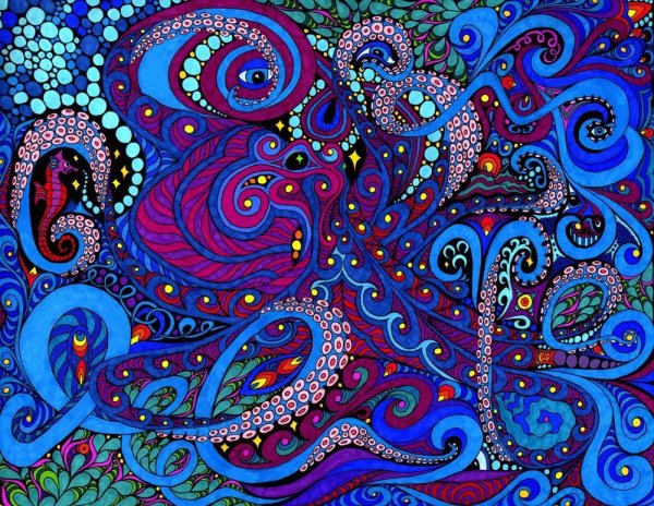 Красивые узоры разноцветные