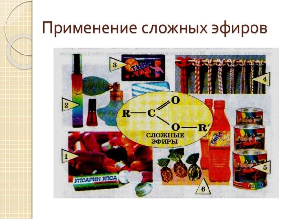 Общая формула эфиров карбоновых кислот