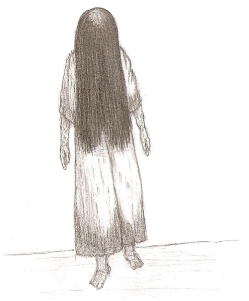 Страшные рисунки девушек