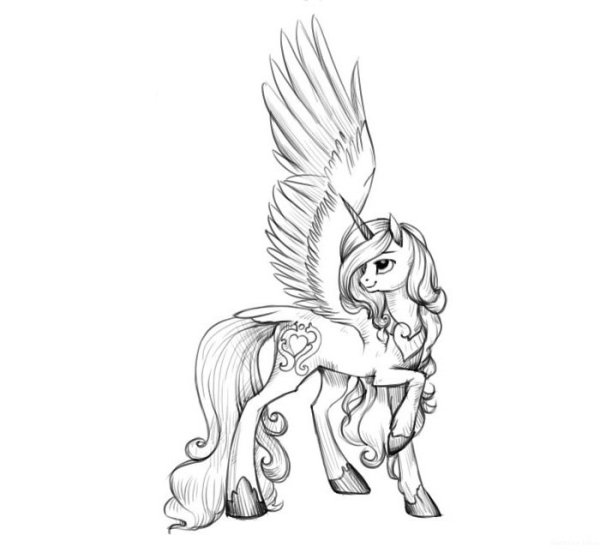 Пони карандашом