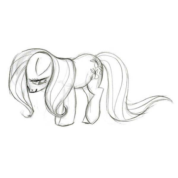 Рисунки для срисовки пони