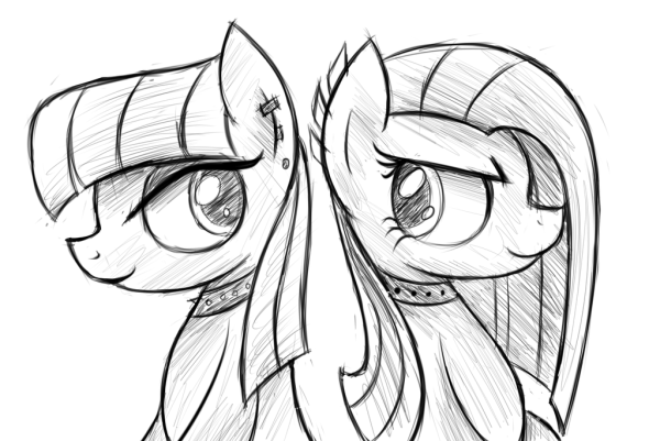 Рисунки для срисовки пони