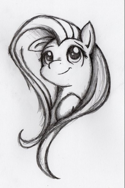 Рисунки для срисовки пони