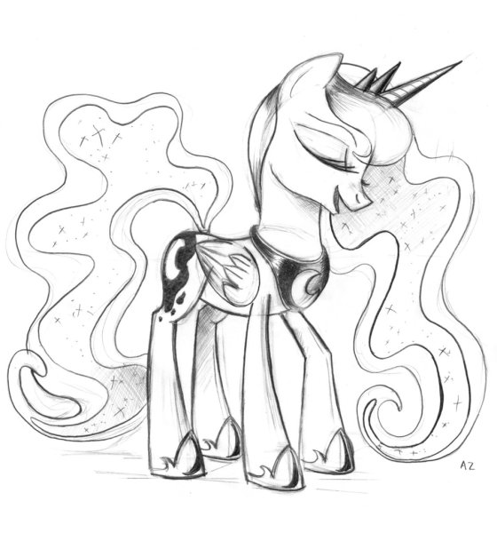 Рисунки для срисовки пони