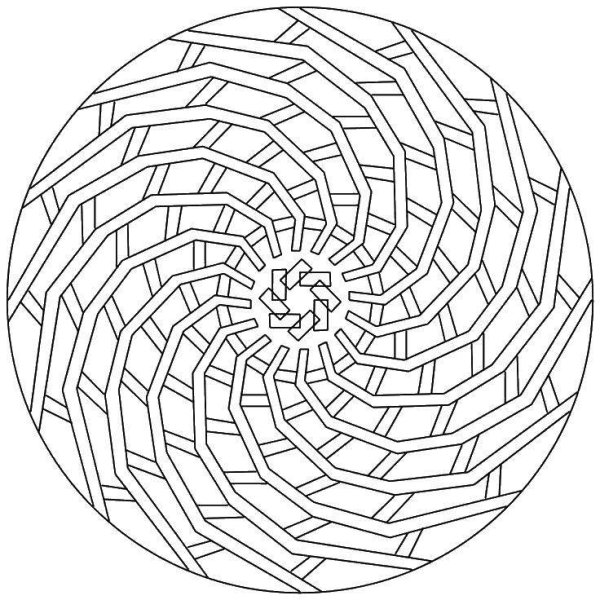 Спиральная раскраска