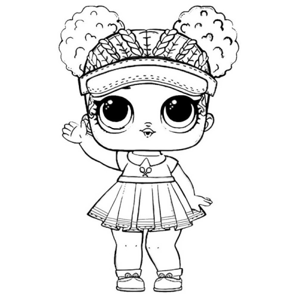 Кукла ЛОЛ Сноу Энджел раскраска