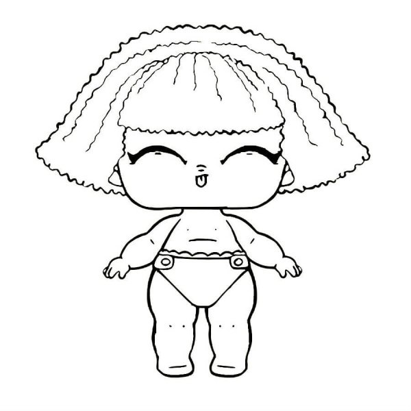 Кукла для детей срисовка