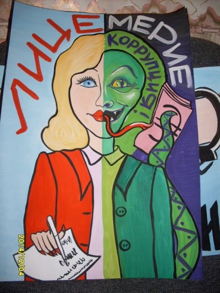 Коррупция плакат