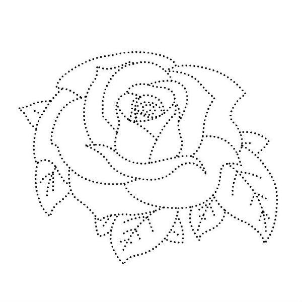 Бесцветный цветочек для обводки