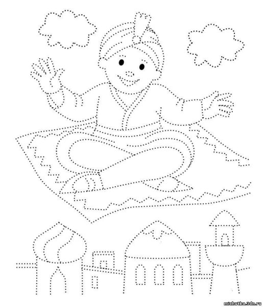 Картинки обводить по точкам