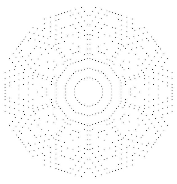 Рисование мандалы по точкам