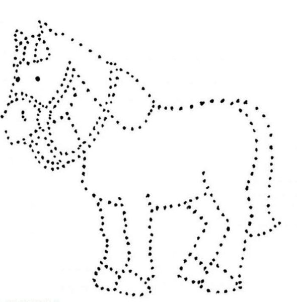 Лошадь по точкам