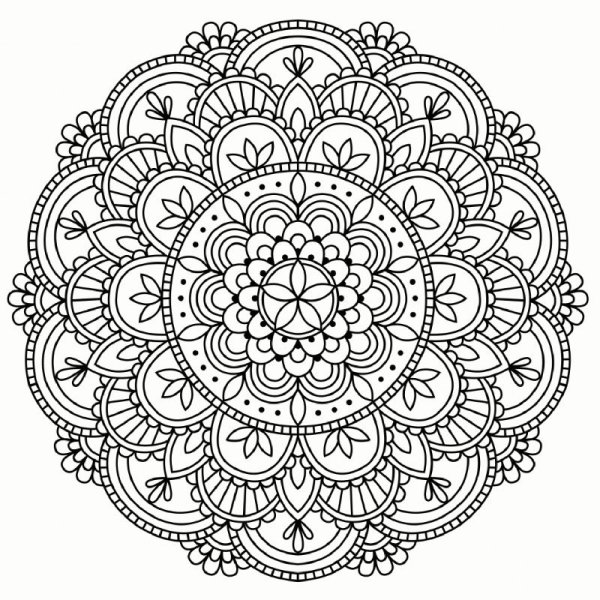 Необычные мандалы для раскрашивания