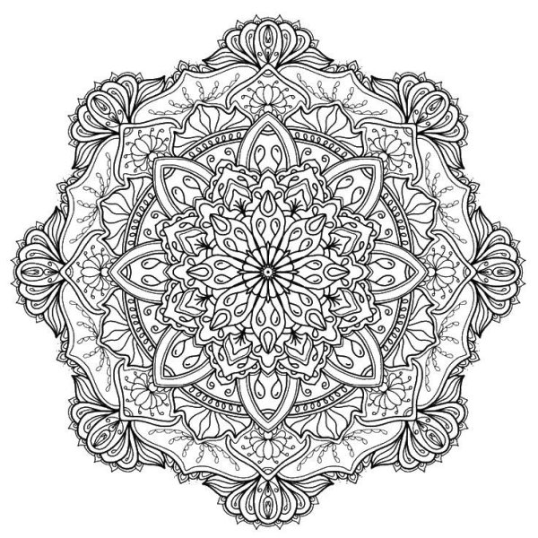 Самые красивые мандалы для раскрашивания