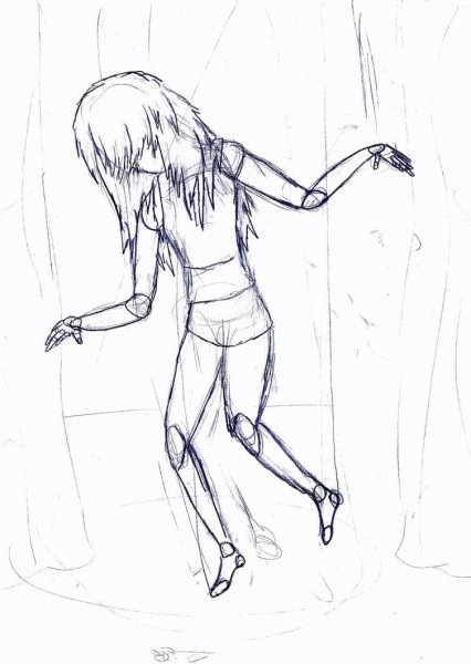 Эскиз куклы Марионетки