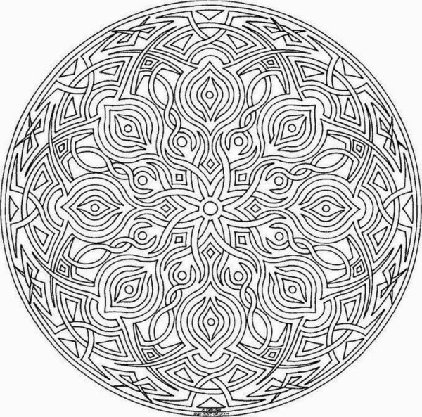 Мандалы печать