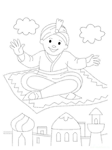 Картинки обводить по точкам