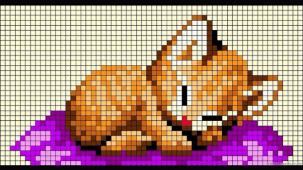 Рисование по клеточкам в тетради черно белые