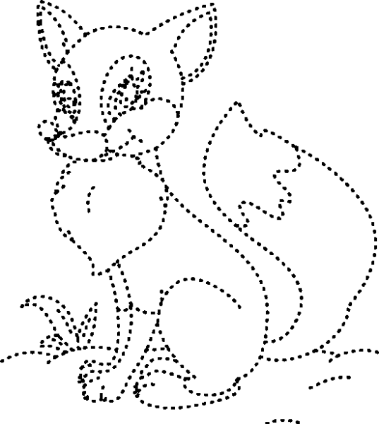 Животные по точкам для детей