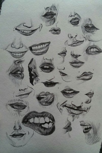 Губы для скетчбука