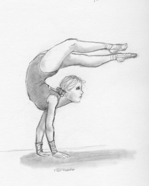 Гимнастка карандашом