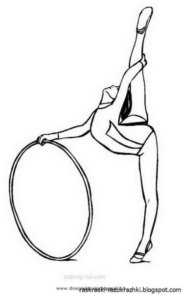 Раскраска гимнастка