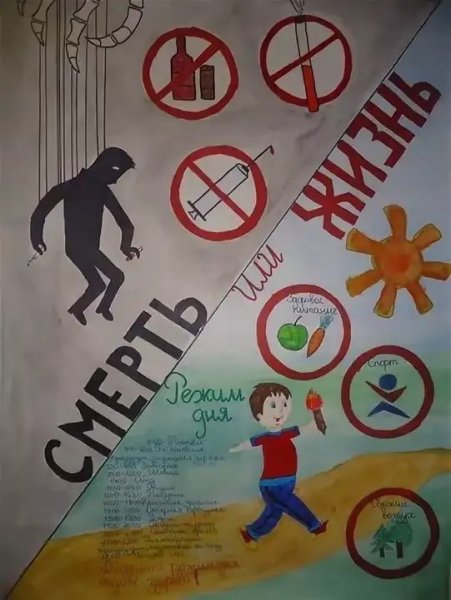 Плакат здоровый образ жизни