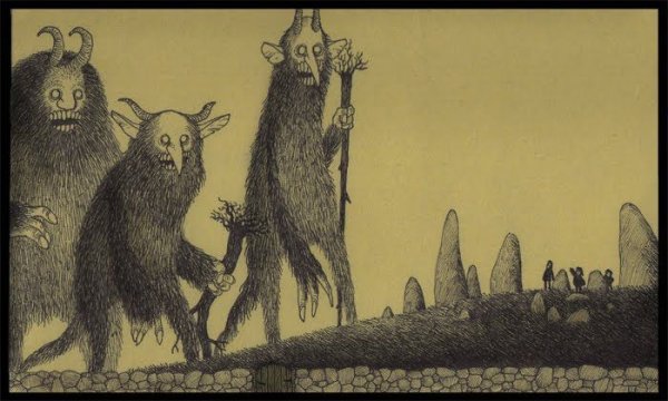 Джон Кенн рисунки монстры