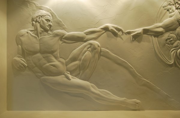 Барельеф Сотворение Адама