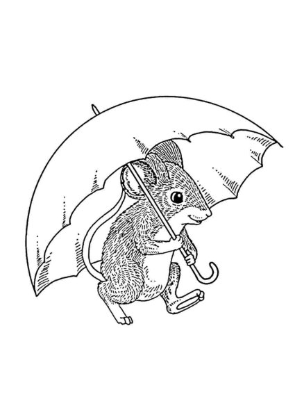 Мышка под зонтиком