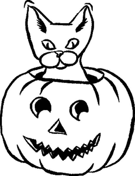 Раскраска Хэллоуин для детей