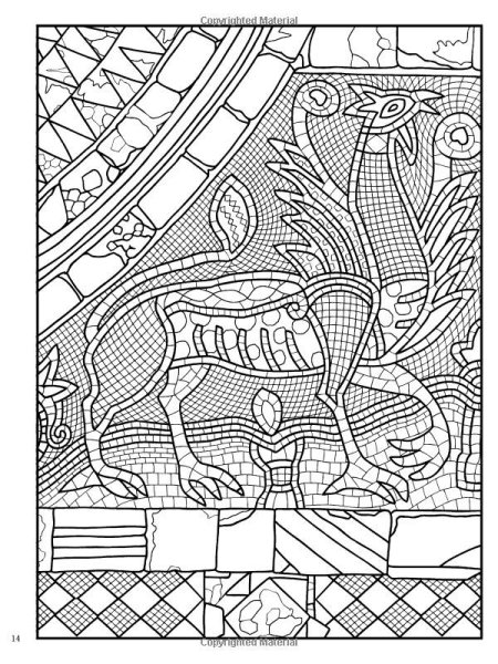 Мозаичная раскраска