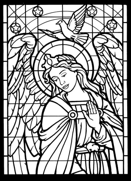 Витраж раскраска