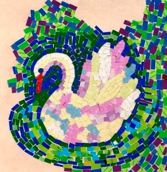 Мозаика Обрывная аппликация