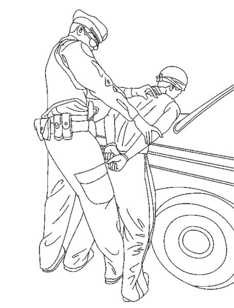 Раскраска полиция