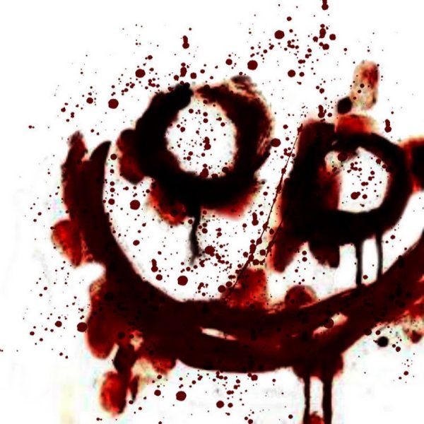 Кровавые глаза на прозрачном фоне