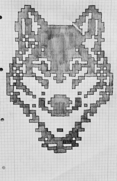 Узоры по клеточкам в тетради