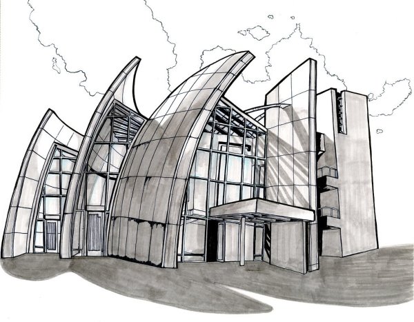 Город рисунок