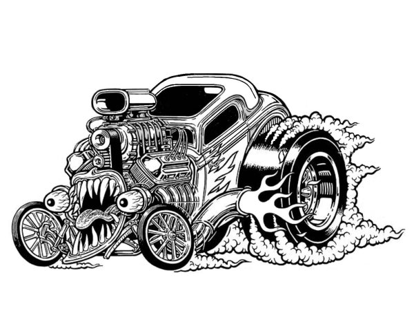 Раскраски для мальчиков зомби машины