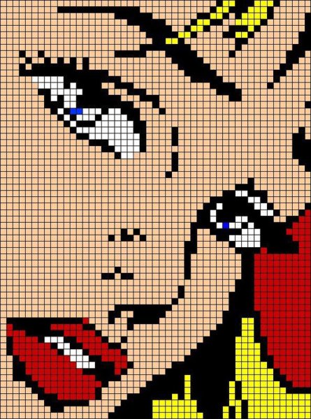 Рисунки по клеточкам слож