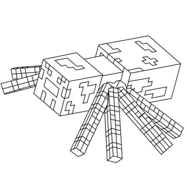 Раскраска блоки из МАЙНКРАФТА