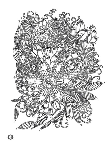 Раскраски Антресс цветы